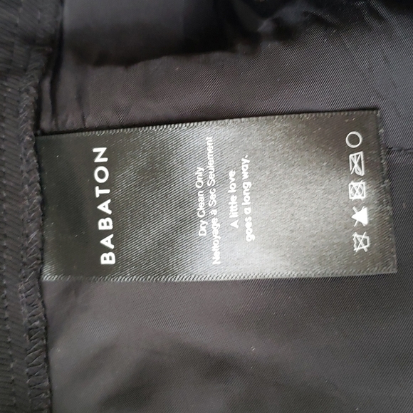 Babaton Black Cohen Cropped Pleated Dress Pant - Picture 7 of 9
